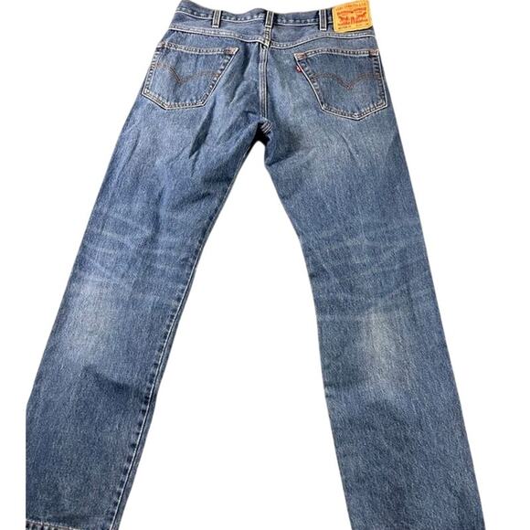 Levi's Western Fit Jeans 34x34 Medium Wash Vintage Straight Leg Denim - Picture 2 of 10